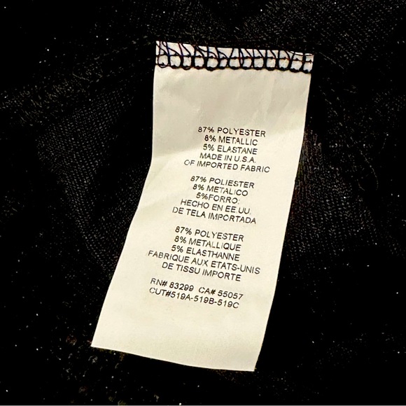 NWT Bebe Black Cowl Sequin Mini Dress, Size S - Picture 11 of 11